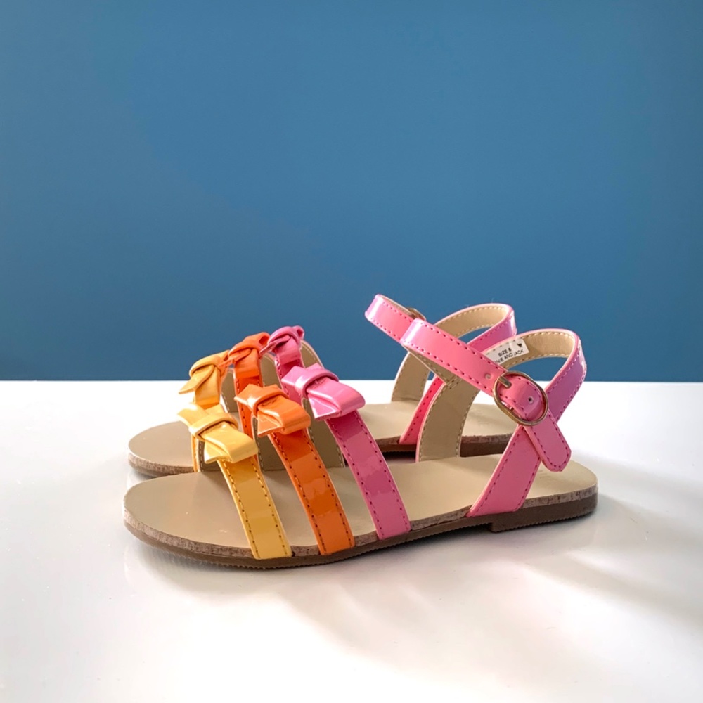 Janie and Jack Bubblegum Ombre Sandals (Toddler)